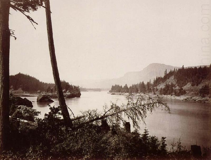 Vue du fleuve Columbia et de la chain des Cascades, Carleton E.Watkins